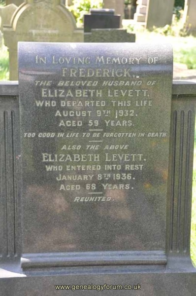 Levett - Frederick, Elizabeth