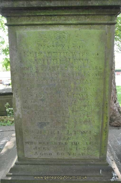 Lewis 1 - Samuel, Elizabeth & son Samuel