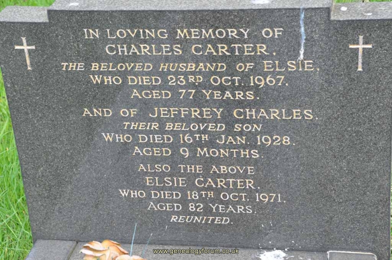 Carter - Charles, Elsie & Son