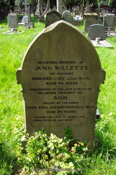 John & Ann Willetts of Hasbury