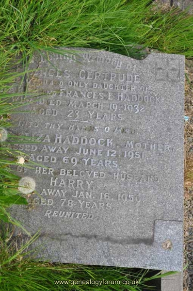 Haddock - Harry, Eliza, Frances
