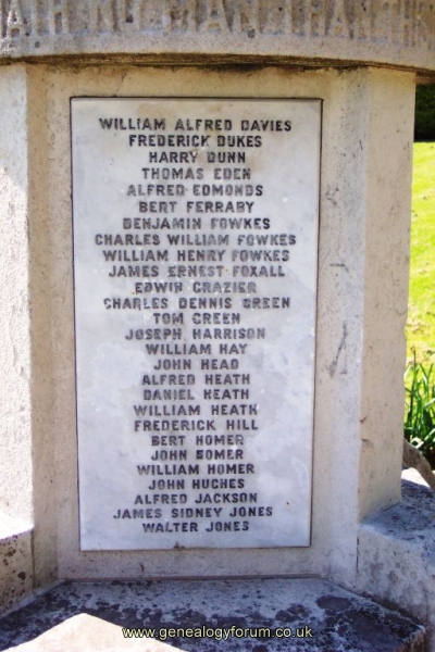 West Midlands, Cradley Memorial