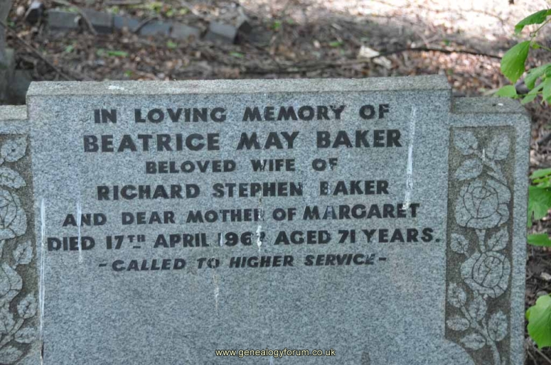 Baker - Beatrice (wife of Richard)