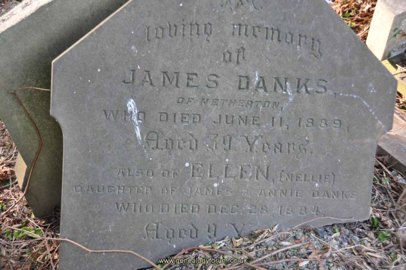 Danks - James (husband of Annie) and dau Ellen