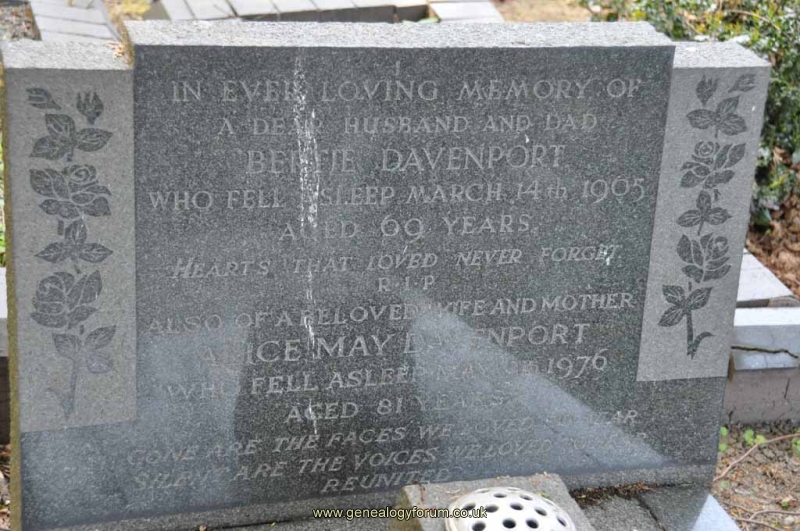 Davenport - Bertie, Alice