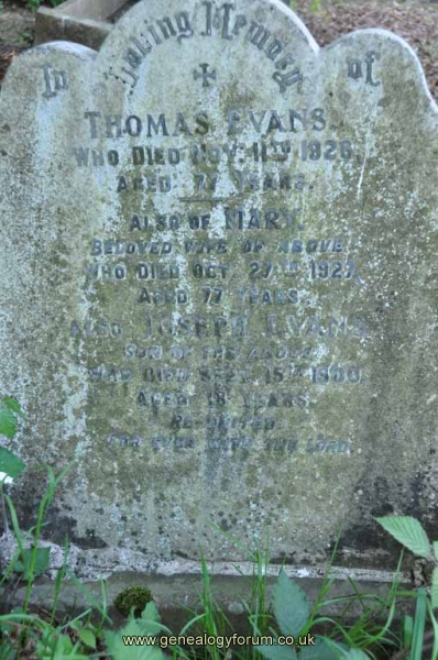 Evans - Thomas, Mary & son Joseph
