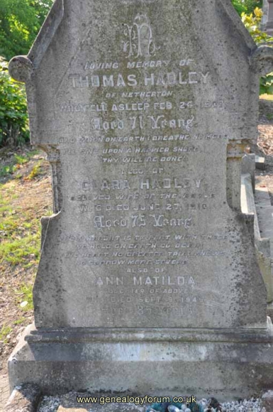 Hadley - Thomas, Clara & dau Ann