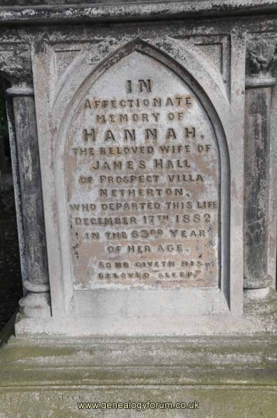 Hall 1 - Hannah (wife of James)