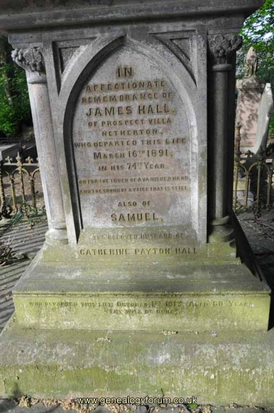 Hall 1 - James & Samuel (husband of Catherine)