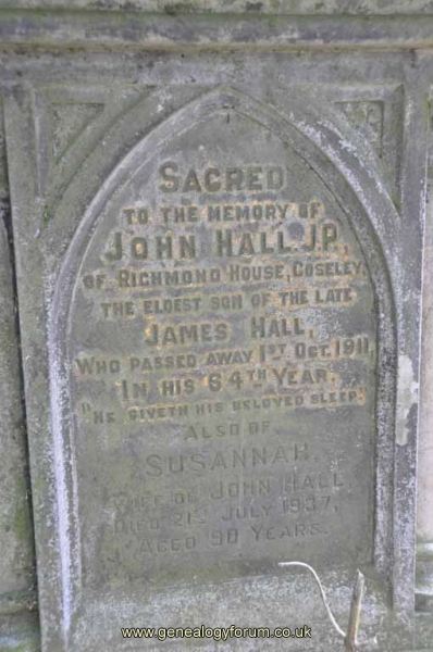 Hall 1 - John, Susannah & son James