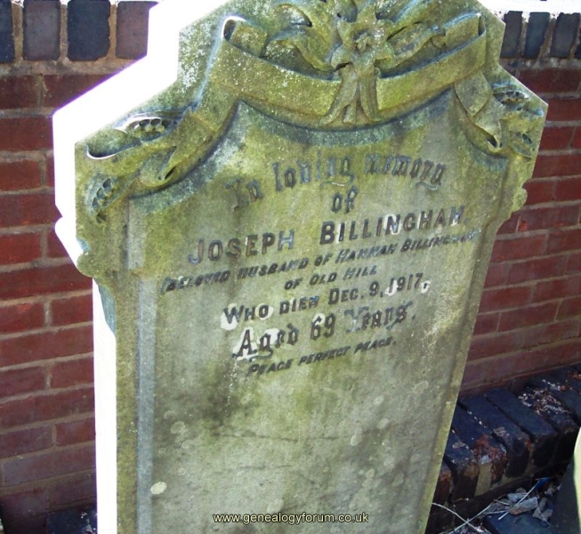Joseph Billingham of Old Hill