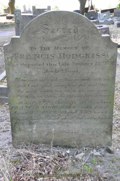 Hodgkiss - Francis, Ann