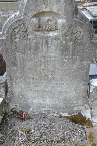 Hollies - Samuel (husband of Harriet) & dau Emily