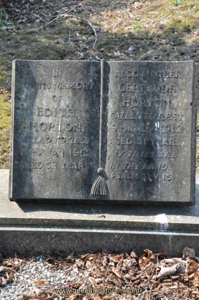 Horton - Gertrude & dau Edith