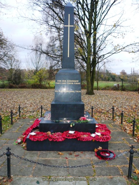 West Midlands, Kinver War Memorial