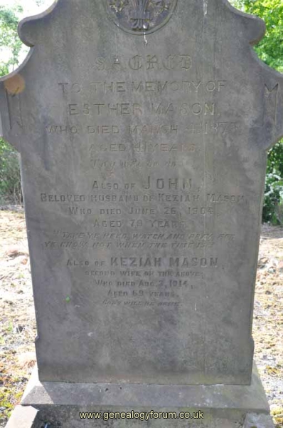 Mason - Esther & John, Keziah