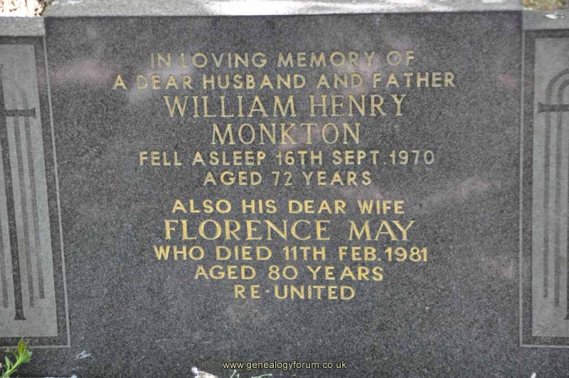 Monkton - William, Florence