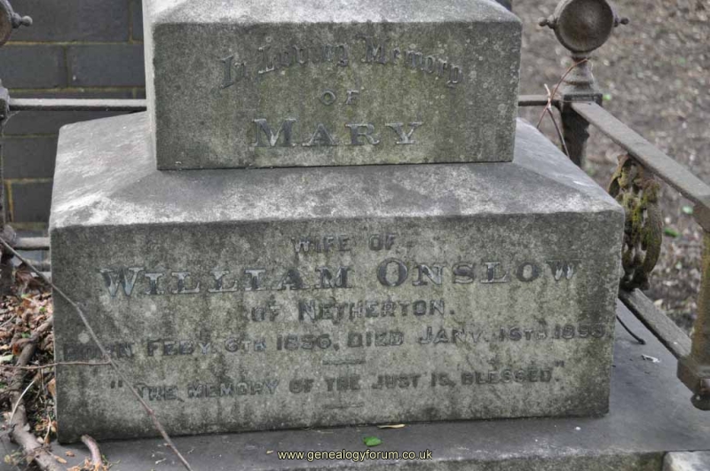 Onslow - Mary (wife of William)