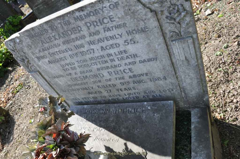 Price - Alexander, Rosannah and son Desmond