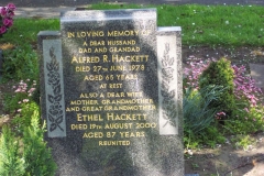 Alfred R & Ethel Hackett