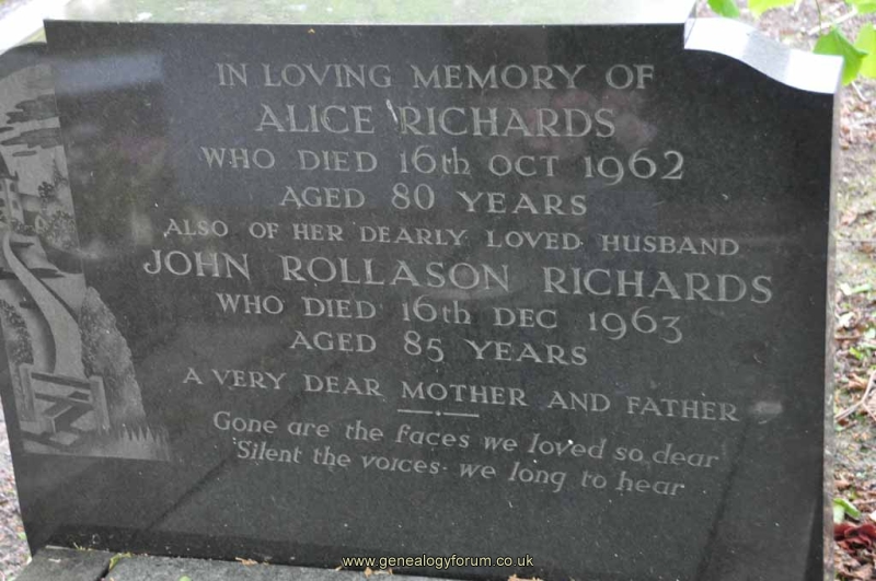 Richards - John Rollason, Alice