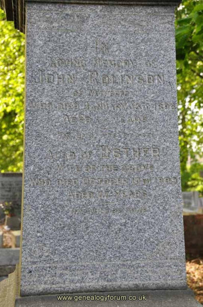 Rolinson - John, Esther