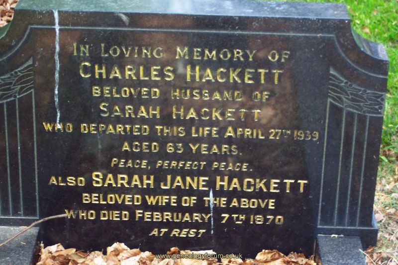 Charles & Sarah Jane Hackett