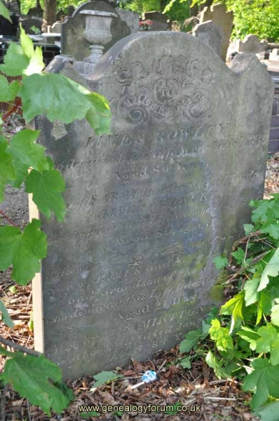Rowley - James, Sarah & Grandson George, sister Ann Minton (nee Rowley)