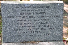 Sidaway - Sarah & dau Minnie
