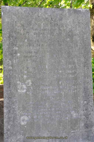 Smart - Joseph, Mary & William,  Alice & Elizabeth Hampton (nee Smart)