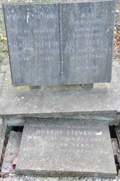 Stevens - Solomon, Lily & son Robert