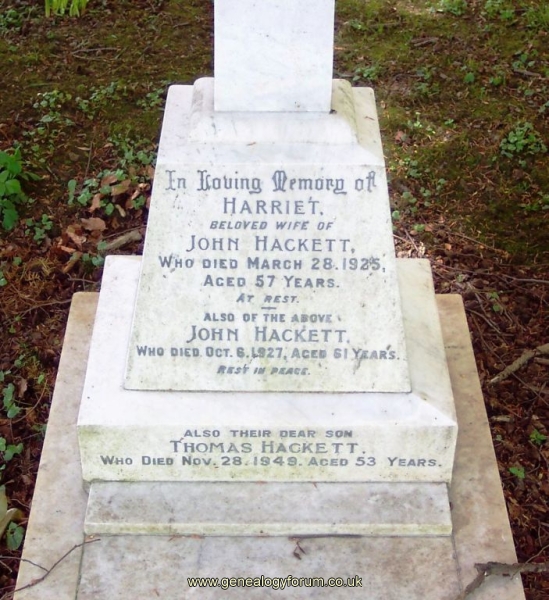 John & Harriet Hackett