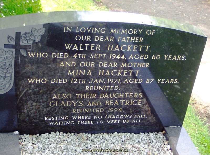 Walter & Mina Hackett