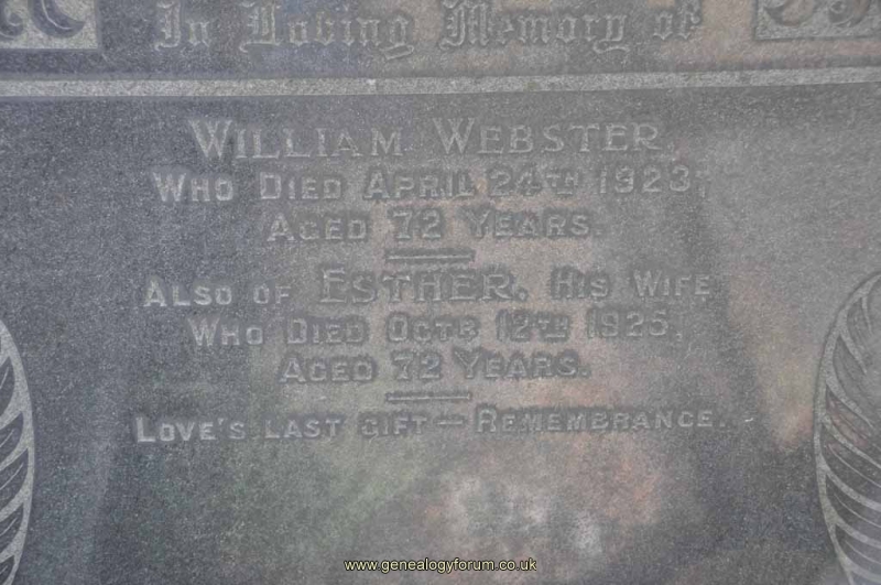 Webster - William, Esther