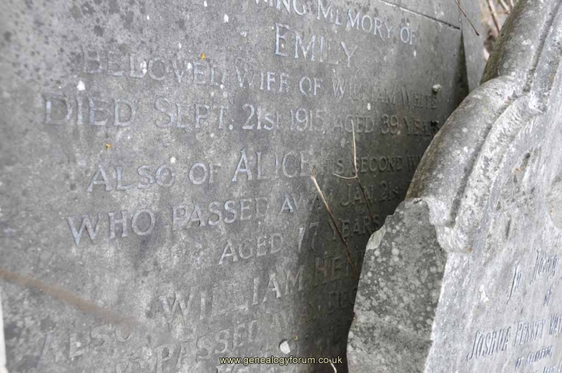 White - William & two wives Emily, Alice