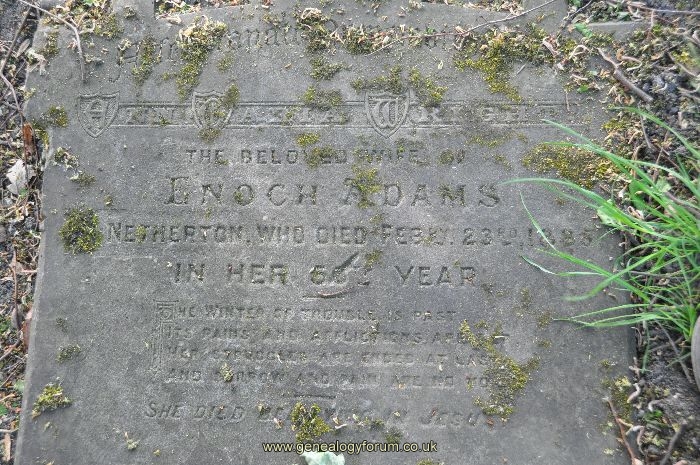 Wright - Ann Maria (wife of Enoch Adams)