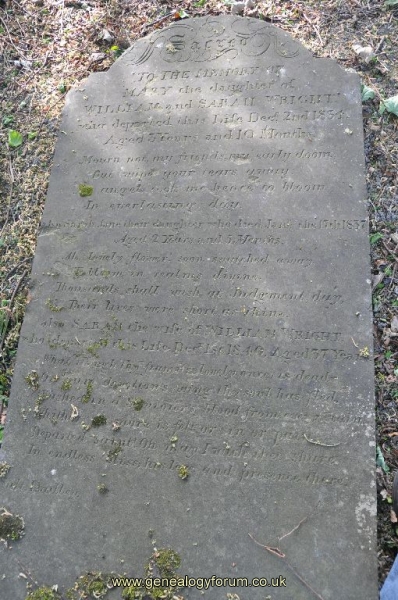 Wright - Sarah (wife of William) and dau Mary, Sarah Jane