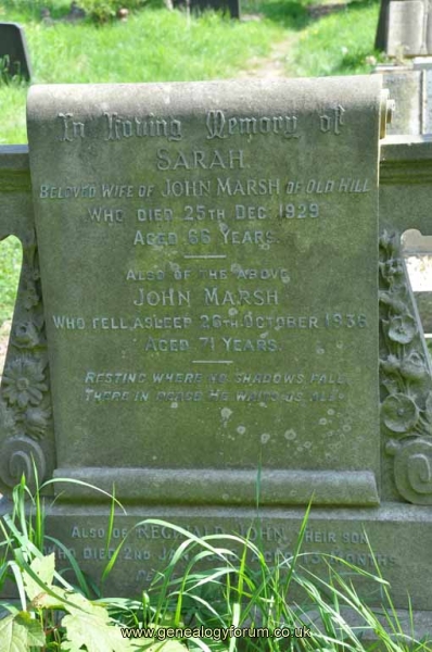 Marsh - John, Sarah & son Reginald
