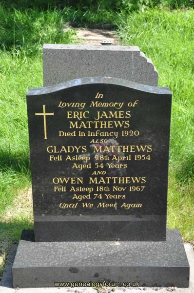 Matthews - Owen, Gladys & Eric
