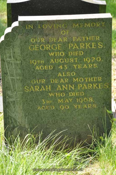 Parkes - George, Sarah Ann