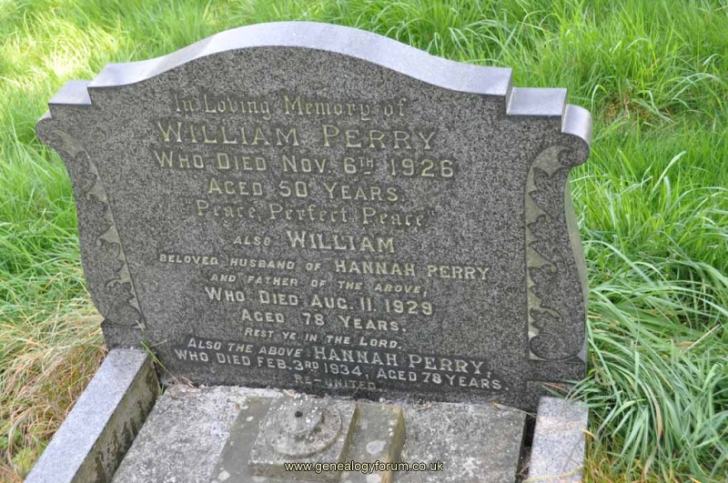 Perry - William, Hannah & son William