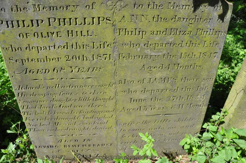 Phillips - Philip, Eliza, Ann, James, Jesse