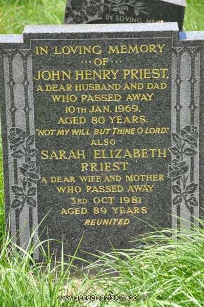Priest - John, Sarah