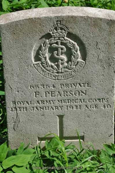 Pte F. Pearson