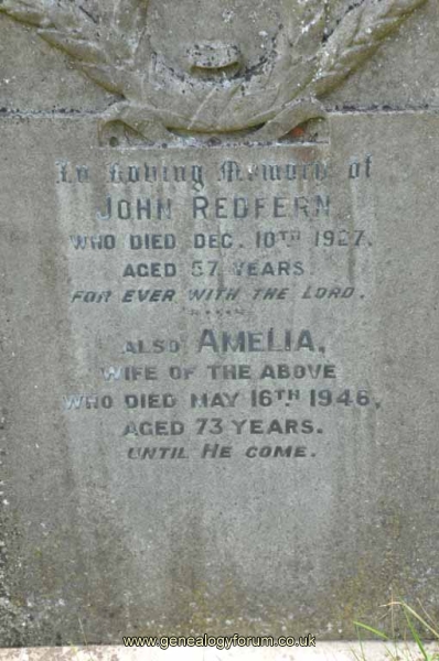Redfern - John, Amelia