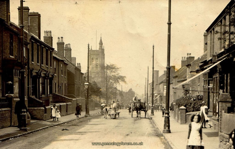 007h - Old Hill - Halesowen Road and Holy Trinity Church  C1900