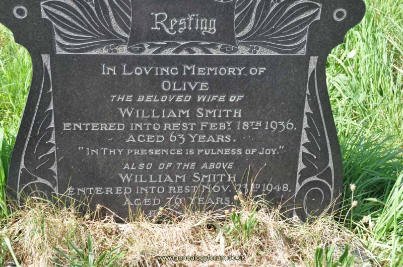 Smith - William, Olive