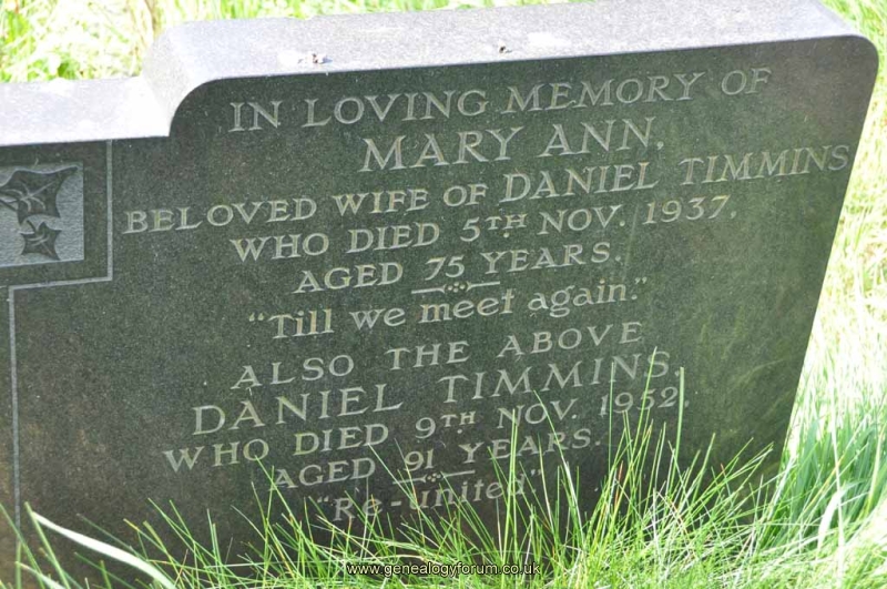 Timmins - Daniel, Mary Ann