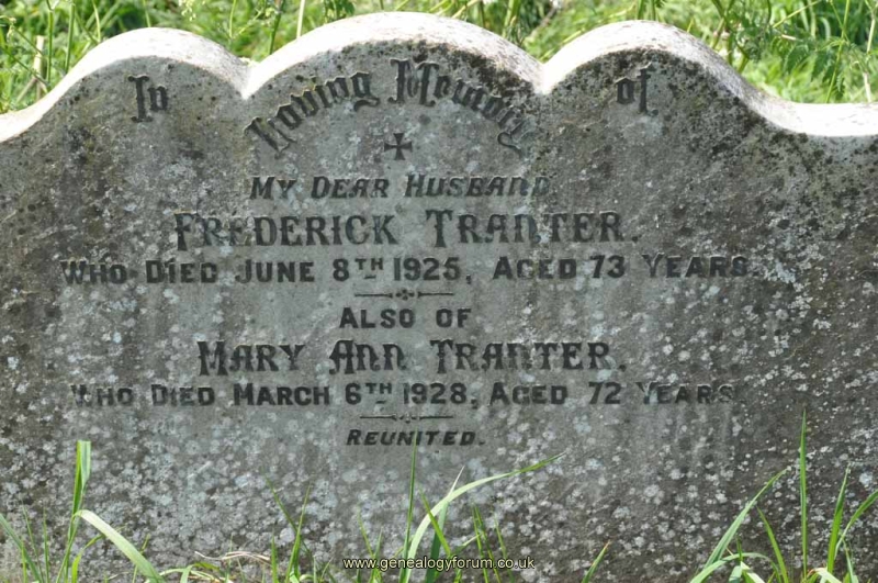 Tranter - Frederick, Mary Ann