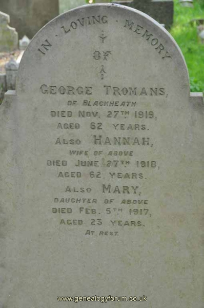 Tromans - George, Hannah & dau Mary